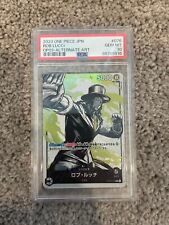 PSA 10 One Piece Japanese Rob Lucci OP03-076 Pillars of Strength Leader Alt Art picture