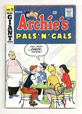 ARCHIE GIANT SERIES #15 3.0 EARLY SILVER AGE OW PGS 1960 picture