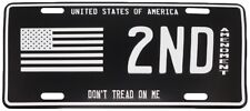 2nd Amendment USA Gadsden NRA Gun Patriot America License Plate Front Auto Tag picture