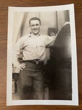 WW2 Handsome Sailor Photo Nice Pose, Gay Interest Size 5x3.5 picture