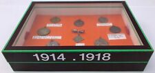 First World War Medals, France and Belgium in a Display Box, Set of Nine picture