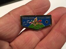 (rt7) Boy Scouts -Passaquo OA Lodge 539 flap style hat pin picture