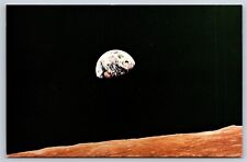 NASA Postcard JFK Space Center View of Earth From Apollo 8 Crew 1968 FW15 picture