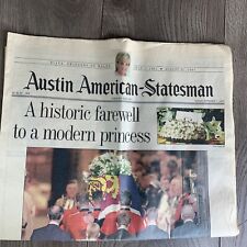 September 7th 1997 Austin American-Statesman, Princess Diana Funeral picture