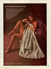 1969 Emba Mink Look for the Stamp on the Skin Naked Woman Photo VINTAGE PRINT AD picture