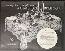 Vintage 1936 Quaker Lace Company Print Ad picture