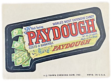 Vintage 1975 Topps WACKY PACKAGES Sticker Paydough Candy picture