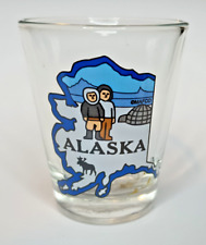 Alaska Shotglass State Eskimo Frontier Aleut Alyeska North Juneau Fairbanks picture