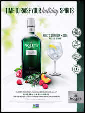 Nolets silver gin 1-pg print ad 2021 green bottle & goblet picture