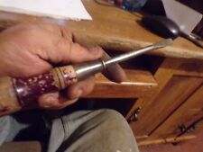 Vintage ANTIQUE Champion Wood Handle Early Flathead Slotted Screwdriver USA picture