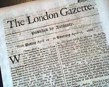 EARLIEST of Newspapers to be Had Original Early Rare 1686 London England Gazette picture