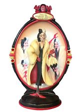 Disney Legendary Villains Bradford Exchange Cruella De Vil Figurine Plate READ picture
