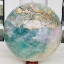 5940G Natural Fluorite ball Colorful Quartz Crystal Gemstone Healing picture