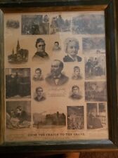 President James Garfield- From The Cradle To The Grave 1881  Sheehy Print (RARE) picture