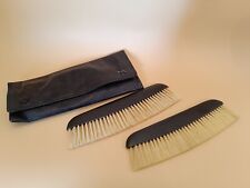 Vintage CWS 'Cooperative Wholesale Society' Real Ebony Wood Pure Bristle Brushes picture