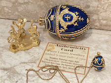 pierrelorren Sapphire Jewelry set Something Blue Wedding & Faberge Trinket 24k picture