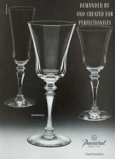 1988 BACCARAT Vienne Gold Demanded by & Created for Perfectionists PRINT AD picture