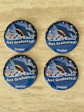 Disney Button 4x Just Graduated Pins Badges Buttons NEW  picture