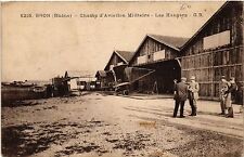 CPA AK BRON - Military Aviation Field - Les Hangars (451103) picture