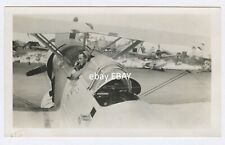 Military Airplane Planes & pilot 1945 Guam.  WWII  4 5/8