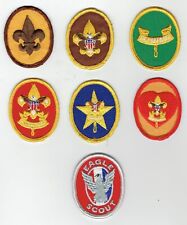 BSA Issue - Scout thru Eagle Scout Rank SET (Circa.- 1975-1985) - Very MINT picture
