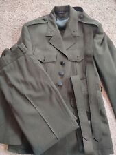 USMC Men's Dress A Alpha Green Service Uniform Coat and Pants picture