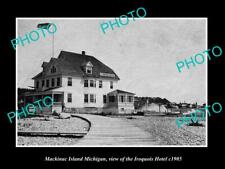 OLD 6 X 4 HISTORIC PHOTO OF MACKINAC ISLAND MICHIGAN THE IROQUOIS HOTEL c1905 picture