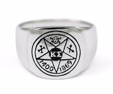 Kappa Sigma Fraternity Sterling Silver Ring with Symbol picture