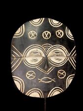  Teke African mask antiques tribal art Face vintage Wood Carved Vintage mas-5978 picture