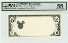 1987 $5 Disney Dollar DIS3pp Front Progressive Proof PMG 55 picture