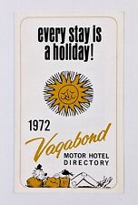1972 Vagabond Motor Hotel Directory Locations Vintage Ad Pamphlet AZ NV CA picture