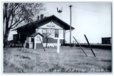 c1960's MILW Depot Farson Iowa Vintage Train Depot Station RPPC Photo Postcard picture