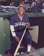 OUTSTANDING CUBAN MLB PLAYER HOF ORESTES MINOSO CHICAGO SIGN 1960s Photo Y 403 picture
