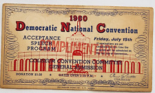 1960 Democratic National Convention Los Angeles JFK Acceptance Speech Ticket picture