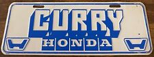 Curry Honda Vintage Dealership Booster License Plate Topper Chamblee Georgia picture