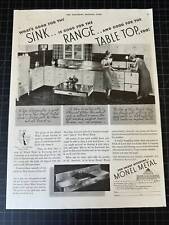 Vintage 1933 Monel Metal Print Ad picture