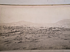 TAOS or zuni New Mexico ~Cabinet card ~ Pueblo Indian homes ~ W. Cal Brown 1901c picture
