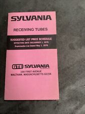 Sylvania Receiving & Picture Tubes Suggest List Price Schedule may 1, 1976 picture
