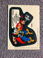 1974 1975 Topps Comic Book Heroes Thor 1 Sticker Card picture