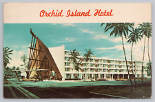 Postcard Hilo Hawaii Orchid Island Hotel  Posted 1969 picture