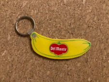 Vintage Del Monte Foods Logo Banana Keychain Key Ring picture