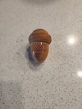 Antique Vintage Tagua Nut Carved Acorn Thimble Case Sewing Notions  picture