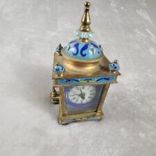 vintages Chinese cloisonne Enamel mechanical clock ''Not Working'' picture