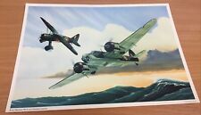 Bristol Blenheim & Westland Lysander A4 Print, Artwork, Coastal Command, Wartime picture