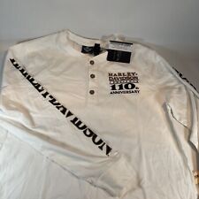 Harley Davidson Mens  Long Sleeve 110th Anniversary Shirt Sz Large New W/ Tags picture