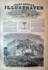 Frank Leslie's Illustrated Newspaper November 24 1860 Abraham Lincoln Blondin picture