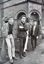 The Smiths cult British 1980's rock band pose by Salford Lads Club 8x10 photo picture