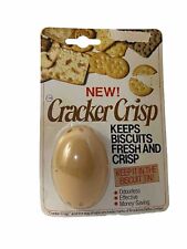 Vintage NIP Cracker Crisp Egg Shape Keeps Biscuits Fresh 1982 Made In England picture