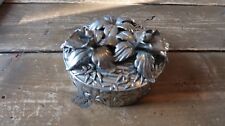 Vintage Cipolla Neiman Marcus Pewter Flower Box Missing a Flower picture