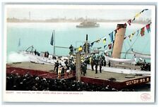 New Orleans Louisiana LA Postcard The Arrival Of Rex Mardi Gras Day Steamboat picture